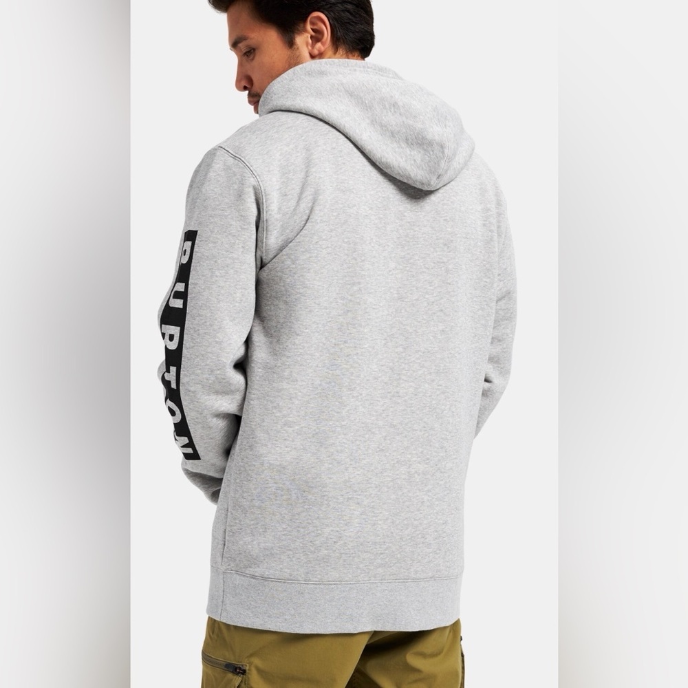 Burton Vault Pullover Hoodie Light Gray Hoodie with Black Accents Size XS - Picture 7 of 8